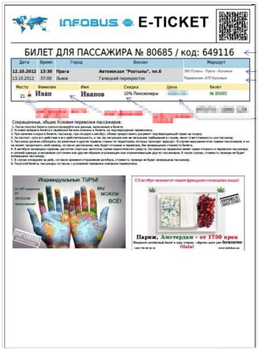 Bus ticket to travel from China to Russia and from Russia to China